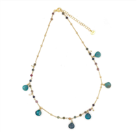 Collana Io & Te  Donna in Argento Apatite CLAR2VEDO